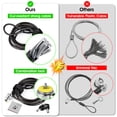 thumbnail image 3 of Cable de seguridad I3C para portátil, hardware, antirrobo, con llaves, 3 of 7