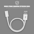 thumbnail image 3 of STRANDCHIC 3Pcs USB C Female to USB Male Adapter Phone Charging Extension Cable White Portable, 3 of 4