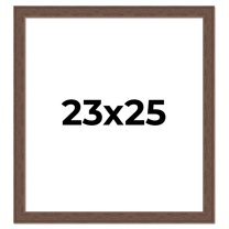 23x25 Frame Brown Farmhouse Solid Wood Picture Frame Width 1.5 Inches | Interior Frame Depth 0.5