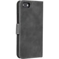 thumbnail image 6 of Splicing PU Leather Case for iPhone SE(5G) 2022 iPhone 7 iPhone 8 iPhone SE 2020, Retro Vintage Durable Flip Folio Wallet Cover with Magnetic Closure Kickstand Card Slots - Gray, 6 of 14