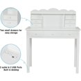 thumbnail image 5 of DJ481034 Writing Desk with USB Port Home Office Desk with 7 Drawers With Usb Ports, 5 of 5