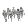 thumbnail image 1 of Runquan 6 Pieces Soldier Figure Models Miniature Figurines for Hobby Miniature Scene 2.4cm High, 1 of 8