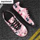 thumbnail image 1 of Zapatos casuales Doginthehole para mujer, zapatos planos antideslizantes, zapatos para correr con cordones y estampado de mascotas, zapatos de moda para caminar, 1 of 6