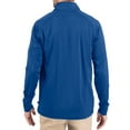 thumbnail image 2 of Men's Cutter & Buck Royal Buffalo Bills Adapt Eco Knit Stretch Recycled Quarter-Zip Throwback Pullover Top, 2 of 3