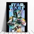 thumbnail image 3 of Cuadro Decorativo Cartel Star Wars Boba Canvas Listo Para Colgar 28x41cm Jungle Art Impresion Tela Arte, 3 of 6