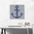 thumbnail image 2 of ARTCANVAS Ship Boat Anchor Jewel Pixel Canvas Art Print - Size: 18" x 18" (1.50" Deep), 2 of 9