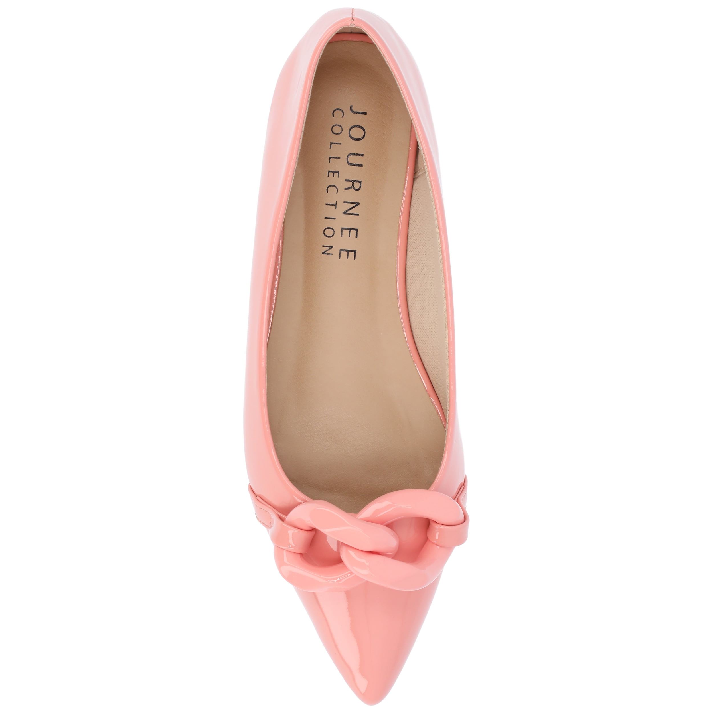 Journee Womens Clareene Slip On Pointed Toe Ballet Dress Flats