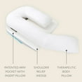 thumbnail image 2 of MedCline Shoulder Relief System - Bed Wedge & Full Body Shoulder Pillow for Side Sleepers - Arm Hole Pocket & Incline Sleep Position -Small / Medium - 5'9" & Below, 1 Ct, 2 of 9