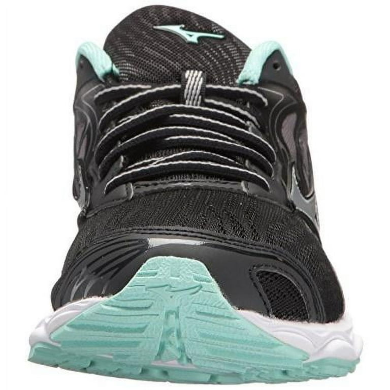 Mizuno Women s Wave Inspire 14 Black Silver Light Blue Ankle High Running 6M Walmart