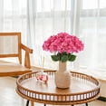 thumbnail image 6 of karymi Lifelike Artificial African Violet Silk Flower Bush for Wedding Table Centerpiece Runner Home Garden Party Vase Decor Arrangement Holiday Gifts Gifts for Women, 6 of 7