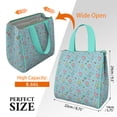 thumbnail image 3 of Mermaid Sea Creature Pattern Insulated Lunch Bag for Women & Adults,Large Portable Soft Cooler Lunch Bag,Thermal Food Storage Tote with Pearl Cotton,8.66L,8.75x5.75x9.5 Inch, 3 of 6
