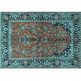 thumbnail image 1 of Ahgly Company Indoor Rectangle Persian Light Blue Traditional Area Rugs, 5' x 7', 1 of 4