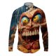 thumbnail image 1 of Camisas de manga larga con estampado 3D de pizza para hombre, camisas de hip-hop de calle de primavera y otoño, blusas góticas casuales de moda para hombre Y2k, 1 of 4
