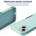 thumbnail image 2 of Allytechgroup Compatible for Apple iPhone 15, Rugged Shockproof Military Grade Protection Dual Layers Hard PC TPU Phone Case for iPhone 15, Mint, 2 of 5