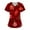 WineR_19#828A, variant on Garbnen Christmas Scrub Tops Funny Xmas Printed V Neck Short Sleeve Fall Women Scrub Top Nurse Uniforms with Pocket S-5XL