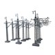 thumbnail image 1 of 12 modelos de postes de electricidad, miniaturas, decoraciones creativas de mesa, accesorios realistas y versátiles para escenarios, minidiseños., 1 of 6