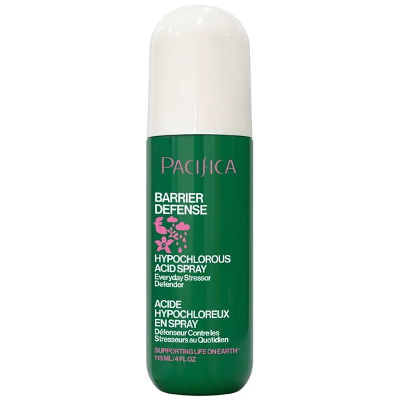 Pacifica Barrier Defense Hypochlorous Acid Spray for Face and Skin to Soothe Redness, Acne, Eczema, and Irritation, Non-Toxic Vegan and Cruelty Free Formula, Fragrance-Free, 4 fl oz