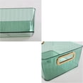 thumbnail image 3 of Vcansay 4-Pack Clear Plastic Pantry Organizer Bins, Plastic Storage Baskets (Green), 3 of 7