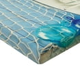 thumbnail image 2 of Ambesonne Nautical Fitted Sheet 2 Pcs Set, Marine Starfish, Queen, Blue White, 2 of 3