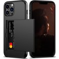 thumbnail image 1 of KOMI pour iPhone 13 Pro Max Étui avec Porte-Cartes [Ranger 5 Cartes] Double Couche Robuste Antichoc Étui Portefeuille iPhone 13 Pro Max avec Fente Cachée pour Cartes Étui de Rangement pour iPhone 13 Pro Max (Noir), 1 of 5
