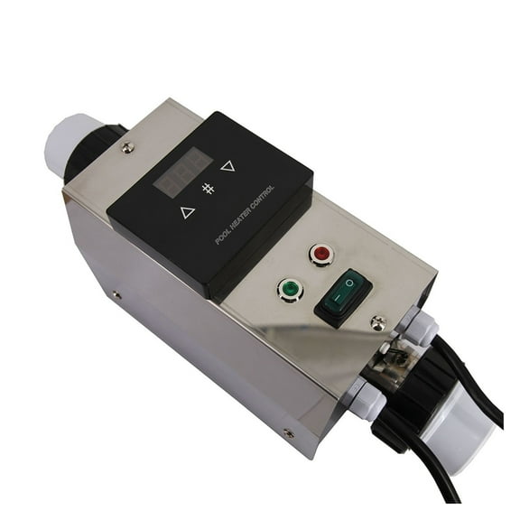3KW Pool Heater Electric Swimming Pool and SPA Bath Heating Tub Water Heater Thermostat Swimming Pool Accessories ,Efficient Heating