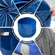 Bean Bag Chair and Sensory Crash Pad, Convertible Beanbag Folds from Lazy Chair to Floor Sensory Crash Pad