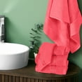 thumbnail image 2 of BELIZZI HOME Ultra Soft 6 Pack Cotton Towel Set, Contains 2 Bath Towels 28x55 inch, 2 Hand Towels 16x24 inch & 2 Wash Coths 12x12 inch, Ideal for Everyday use, Compact & Lightweight - Coral Orange, 2 of 7