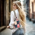 thumbnail image 5 of FORMRS Womens Crossbody Sling Bag Travel Daypack Shoulder Chest Backpack, Red Teal Plaid, 5 of 7