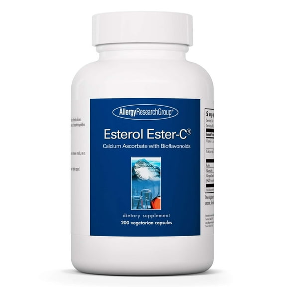 ARG Esterol Ester C - Delivers 1.35 g Vitamin C - Buffered Vitamin C with Bioflavonoids & Quercetin - Immune & Antioxidant Support - 200 Servings - 200 Capsules