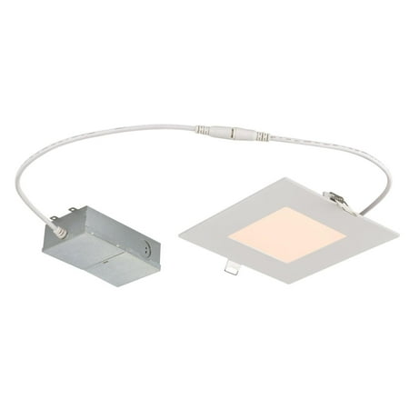 

Westinghouse 5190000 Led Canless Recessed Fixture 7 Square Recessed Trim - White