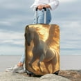 thumbnail image 7 of Susaid Golden Winged White Horse Print Elastic Washable Suitcase Cover with Hidden Zipper, Fits 18-32 Inch Luggage for Protection During Travel-X-Large, 7 of 7