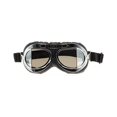 thumbnail image 1 of wonima02 Classic Vintage Aviator Pilot Motorcycle Goggles Protective Glasses (Silver Frame/Plating Lens), 1 of 1