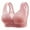 Pink bras, variant on pimelu Bras for Women Full Figure Bras for Women Seamless Full Coverage Push Up Bra Elder Plus Size Open Closure Comfort Lightweight Daily Bra Plus Size Bras for Women