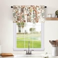 thumbnail image 2 of Natural Plant Pattern Valance Curtains, 18 Inches Long Boho Flower & Fruit Design Window Treatments, Multi-Color Farmhouse Drapes for Small Window, 1 Panel, 2 of 6