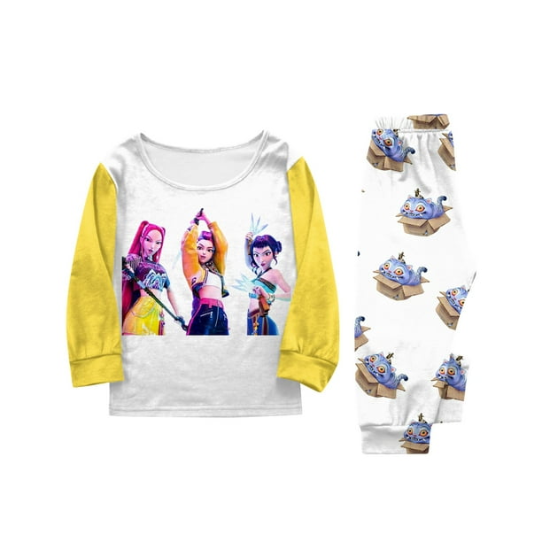 KPop Demon Hunters Christmas Pajamas Matching Family Christmas Pajamas for Christmas Gift PJS Sets for Women Men Baby Kids