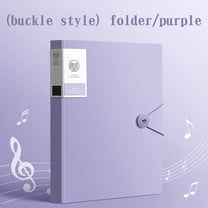 YOTQUSKI File Folder, 60 Page A4 Data Book, Certificate Collection Book, Test Paper Storage Book, Large Capacity, Lightweight and Portable, Suitable for Business Office Home Meeting Room, Purple