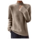 thumbnail image 2 of Suéter de cuello redondo de moda para mujer, suéter de blusa de punto informal de manga larga con cuello en V, suéter para mujer, 2 of 6