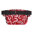thumbnail image 3 of Kdxio Question Marks1 Crossbody Double Layer Waist Bag Belt Bag for Unisex Fanny Pack Fashion Waist Packs for Hiking Running Shopping Traveling, 3 of 9