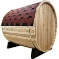 thumbnail image 2 of Canadian Red Cedar Barrel Sauna - Outdoor Saunas for Home - Steam Sauna - Home Sauna, 2 of 9