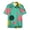 Mint Green, variant on Retro 80s 90s Pattern Men'S Casual Short-Sleeved Shirt Button Down Summer Shirt Funny Party Disco Bowling Button Shirt Print Graphic