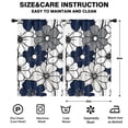 thumbnail image 2 of Blackout Kids Curtains,Blue Pioneer Flower Childrens Insulated Curtains Set Of 2,Bedroom Essentials,Toddler Room Decor 52x84in(132x213cm), 2 of 4