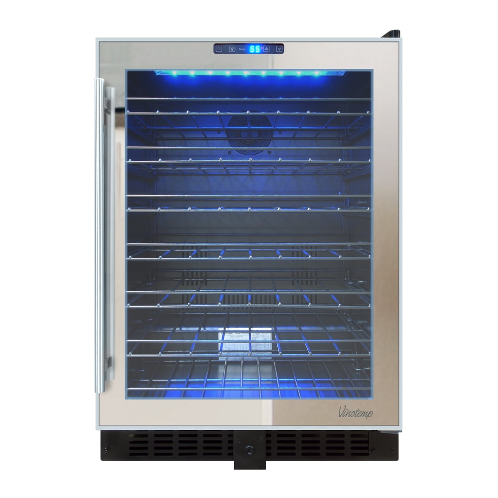 54Bottle Touch Screen Mirrored Wine Cooler