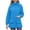 Blue, variant on Fleece Lined Outerwear Coats Women Plus Size Lightweight Fall Winter Warm Jacket with Detachable Hood, Pocket, Zip Up, Adjustable Cuff, Windproof Solid Casual Coat,Sizes S-XXXL