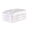 thumbnail image 2 of Caja de bolas de hervida congelada Bandeja organizadora de alimentos Caja de almacenamiento de bolas de hervida para comedor Restaurante Blanco perfecl Contenedores de almacenamiento de bolas de masa hervida, 2 of 8