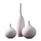 thumbnail image 1 of Juego de 3 jarrones de cerámica for sala de estar, arreglo floral, muebles, arreglo floral decorativo blanco, 1 of 9