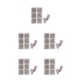 thumbnail image 2 of Vogacara Nail Crystal Nails Flat Bottom Glass Transparente Flatback Nail Art Crafts DIY Diamantes Kit Maquillaje Bolsas Decoración Type2 NO2, 2 of 6