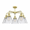 thumbnail image 2 of Innovations Lighting - Cone - 5 Light Stem Hung Chandelier In Art Deco Style-15, 2 of 2
