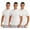 White, variant on renvena 3Pcs Men's Turtleneck Pullover Tops Short Sleeve T-Shirts Basic Slim Fit Solid Color Tees Black XL