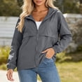 thumbnail image 2 of akafmk Womens Sun Protection Jacket UPF 50+ Lightweights Hooded Zip Up Breathable Summer Outdoor Coat for Hiking Travel, 2 of 6