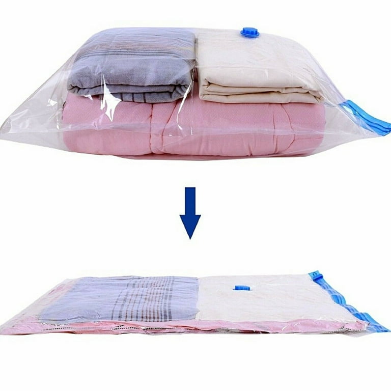 Large Vacuum Storage Bags Space Saver Seal Clear Compression Bag Organizer  